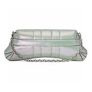 Fortok Gucci Horsebit Chain Medium Shoulder Bag in Green Iridescent Leather 15x38x16cm - 3