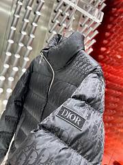 Fortok Dior Oblique Down Jacket Black Nylon Jacquard - 6