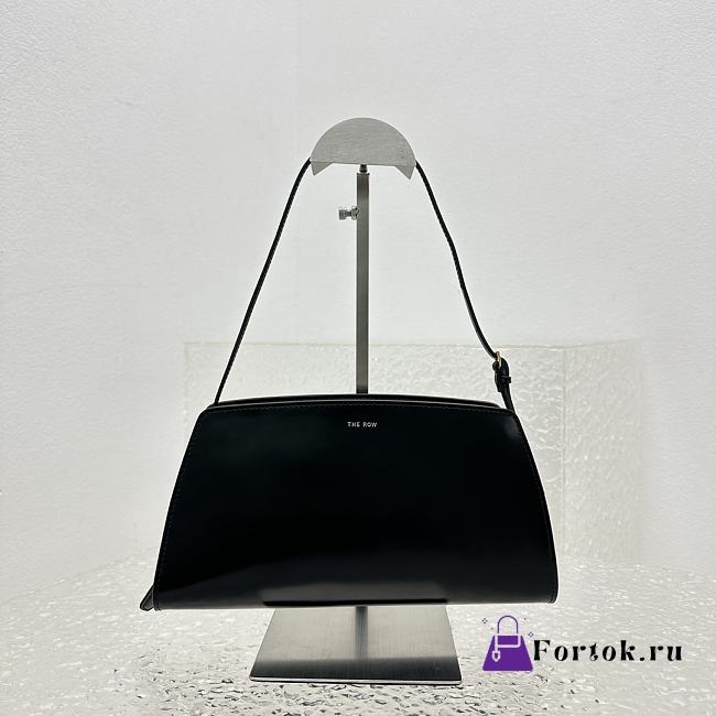 Fortok The Row Dalia Baguette Armpit Bag in Black 27x24x5cm - 1
