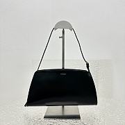Fortok The Row Dalia Baguette Armpit Bag in Black 27x24x5cm - 1