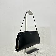 Fortok The Row Dalia Baguette Armpit Bag in Black 27x24x5cm - 4
