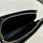Fortok The Row Dalia Baguette Armpit Bag in Black 27x24x5cm - 2