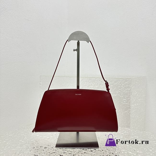Fortok The Row Dalia Baguette Armpit Bag in Red 27x24x5cm - 1