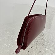 Fortok The Row Dalia Baguette Armpit Bag in Red 27x24x5cm - 6
