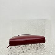 Fortok The Row Dalia Baguette Armpit Bag in Red 27x24x5cm - 5