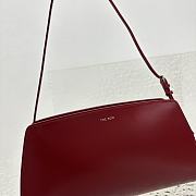 Fortok The Row Dalia Baguette Armpit Bag in Red 27x24x5cm - 4