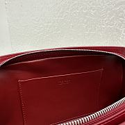 Fortok The Row Dalia Baguette Armpit Bag in Red 27x24x5cm - 3