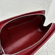Fortok The Row Dalia Baguette Armpit Bag in Red 27x24x5cm - 2