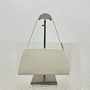 Fortok The Row Dalia Baguette Armpit Bag in Cream 27x24x5cm - 1