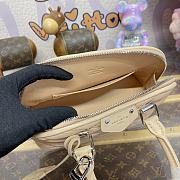 Fortok Louis Vuitton Alma BB Bag Beige With Silver & Gold-color Diamond-shaped Studs M24153 23.5x17.5x11.5cm - 6