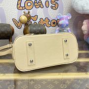 Fortok Louis Vuitton Alma BB Bag Beige With Silver & Gold-color Diamond-shaped Studs M24153 23.5x17.5x11.5cm - 4