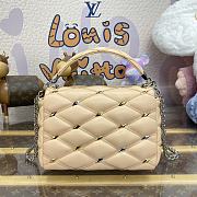 Fortok Louis Vuitton GO-14 MM Bag Beige With Silver & Gold-color Diamond-shaped Studs M24151 23x16x10cm - 2