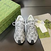 Fortok Gucci Run Sneakers in Grey - 1