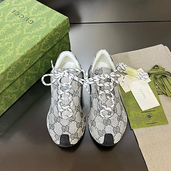 Fortok Gucci Run Sneakers in Grey