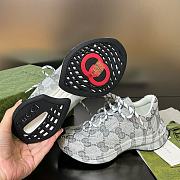 Fortok Gucci Run Sneakers in Grey - 5