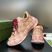 Fortok Gucci Run Sneakers in Beige Red - 6
