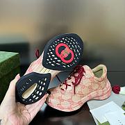 Fortok Gucci Run Sneakers in Beige Red - 5