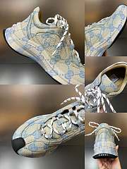 Fortok Gucci Run Sneakers in Beige Blue - 4