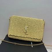 Fortok Saint Laurent Kate Raffia Chain Bag Beige 553804 28.5×20×6cm - 1