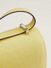 Fortok Hermes Constance Yellow Three-color Button Epsom Leather Bag 19x15x4cm - 5