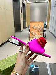 Fortok Gucci Rose Heel Sandals in Pink - 6