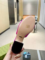 Fortok Gucci Rose Heel Sandals in Pink - 5