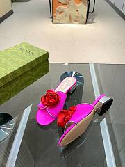 Fortok Gucci Rose Heel Sandals in Pink - 4