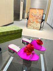 Fortok Gucci Rose Heel Sandals in Pink - 3