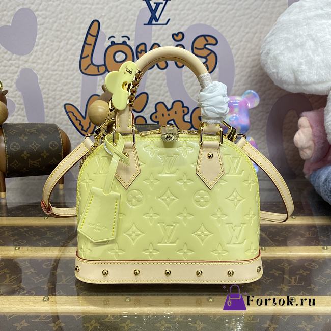 Fortok Louis Vuitton Alma BB Bag Yellow M24063 23.5x17.5x11.5cm - 1