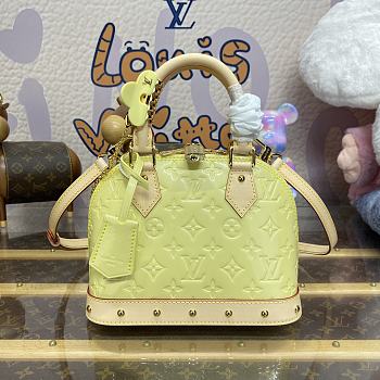 Fortok Louis Vuitton Alma BB Bag Yellow M24063 23.5x17.5x11.5cm