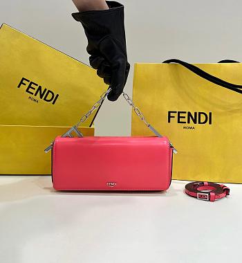 Fortok Fendi First Sight Handbag in Pink 8609 22.5x5x10.5cm