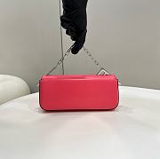 Fortok Fendi First Sight Handbag in Pink 8609 22.5x5x10.5cm - 6