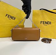 Fortok Fendi First Sight Handbag in Brown 8609 22.5x5x10.5cm - 1