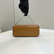 Fortok Fendi First Sight Handbag in Brown 8609 22.5x5x10.5cm - 3