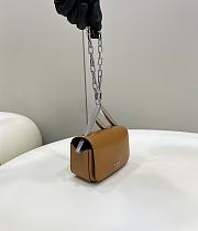 Fortok Fendi First Sight Handbag in Brown 8609S 13x5x8cm - 3