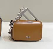 Fortok Fendi First Sight Handbag in Brown 8609S 13x5x8cm - 1