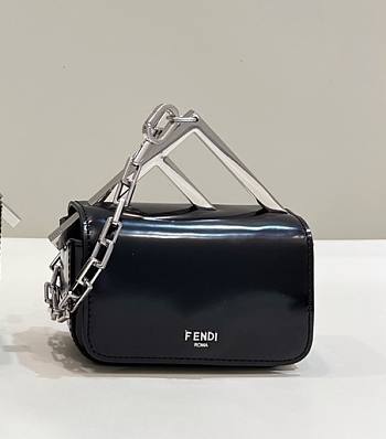 Fortok Fendi First Sight Handbag in Black 8609S 13x5x8cm