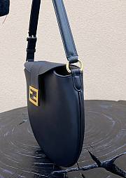 Fortok Fendi Cookie Hobo Bag Black 8373 30×1×23cm - 4
