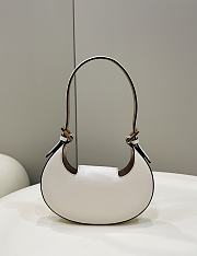 Fortok Fendi Cookie Mini Hobo Bag White 8556 19x3.5x10cm - 3