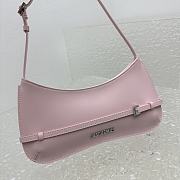 Fortok Jacquemus Pink Le Bisou Ceinture Bag Belted Shoulder Bag 2081 27x11x3cm - 3