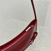 Fortok Jacquemus Red Le Bisou Ceinture Bag Belted Shoulder Bag 2081 27x11x3cm - 6