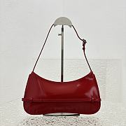 Fortok Jacquemus Red Le Bisou Ceinture Bag Belted Shoulder Bag 2081 27x11x3cm - 3