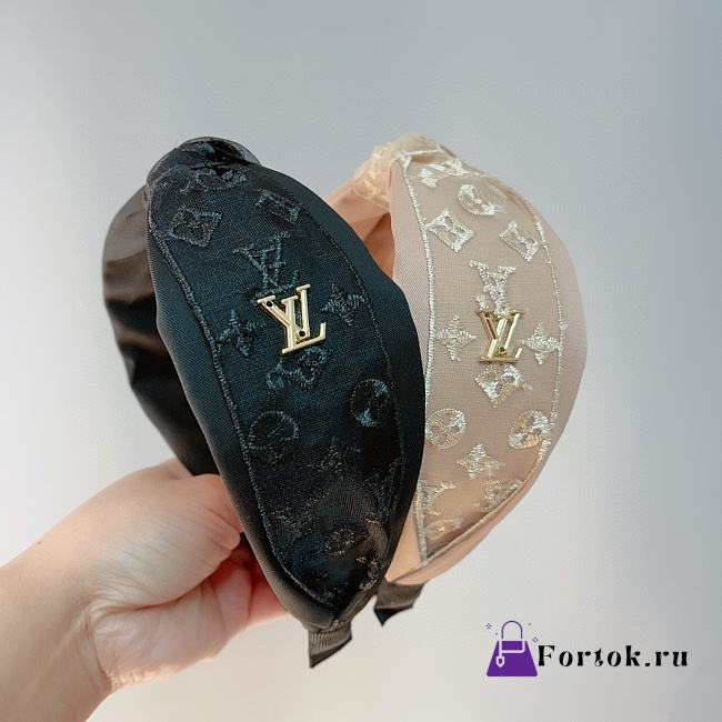 Fortok Louis Vuitton LV Headband Black/Beige - 1