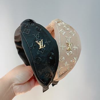 Fortok Louis Vuitton LV Headband Black/Beige