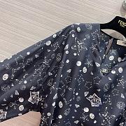 Fortok Fendi Blue Crêpe De Chine Dress - 4