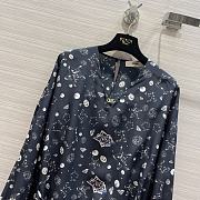 Fortok Fendi Blue Crêpe De Chine Dress - 2