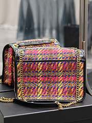 Fortok Saint Laurent Niki Tweed Shoulder Bag Multicolor 633158 28×20.5×8.5cm - 3