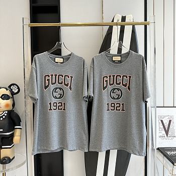 Fortok Gucci 1921 Printed T-shirt Grey