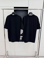 Fortok Balenciaga Logo-print Distressed Cotton T-shirt Black - 2