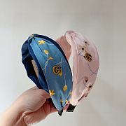 Fortok Gucci Knotted Headband Blue/Beige/Light Pink/Green - 1
